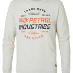 B-WARE PETROL INDUSTRIES HERREN PULLOVER GR.L FARBE ANTIQUE WHITE MELEE