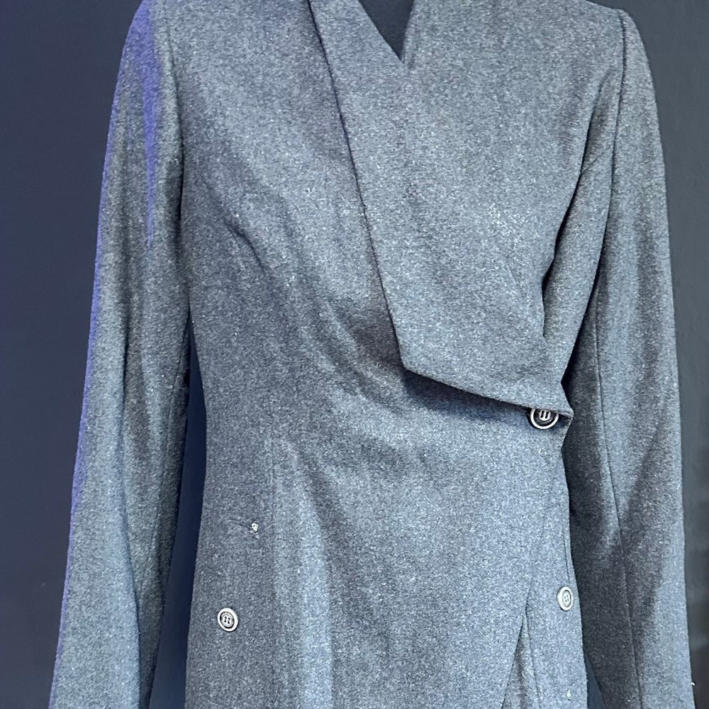 Musterware/Einzelstück DAMEN DREIMASTER KURZMANTEL GR:S FARBE GRAU-MELANGE