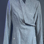 Musterware/Einzelstück DAMEN DREIMASTER KURZMANTEL GR:S FARBE GRAU-MELANGE