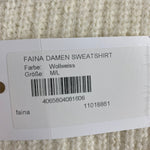 B-WARE FAINA DAMEN SWEATSHIRT Gr. M/L FARBE WOLLWEISS