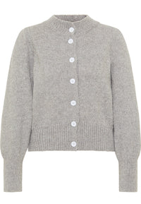 B-WARE MYMO DAMEN STRICKJACKE Gr. M/L Farbe Grau Melange