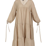 B-WARE DREIMASTER VINTAGE DAMEN KLEID GR.L FARBE HELLSAND