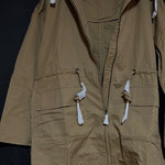 B-WARE DreiMaster Vintage Damen Parka aus Baumwolle Gr. L Farbe Dunkelsand