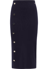 B-WARE DREIMASTER KLASSIK DAMEN STRICKROCK Gr.XL/XXL Farbe Marine