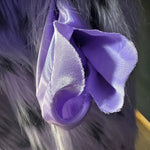 B-WARE FAINA DAMEN MANTEL GR.S FARBE LILA SCHWARZ