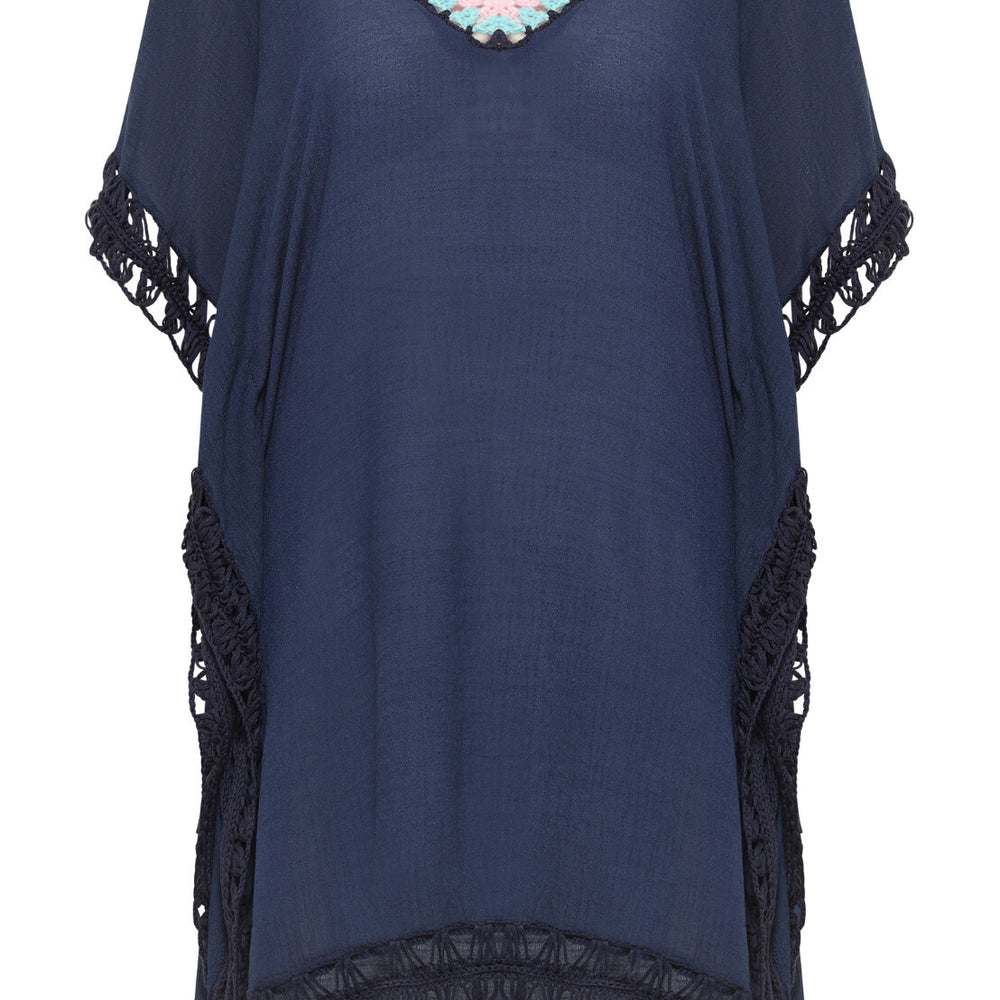 B-WARE USHA FESTIVAL DAMEN TOP Gr. XS/S Farbe Marine Mehrfarbig