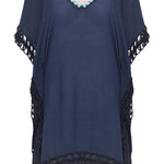 B-WARE USHA FESTIVAL DAMEN TOP Gr. XS/S Farbe Marine Mehrfarbig