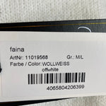 B-WARE FAINA DAMEN STRICKPULLOVER Gr. M/L FARBE WOLLWEISS