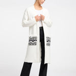 B-WARE IZIA DAMEN OFFENER STRICK CARDIGAN Gr.XS/S FARBE WOLLWEISS