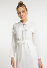 B-WARE DREIMASTER VINTAGE DAMEN KLEID GR.L FARBE WEISS