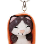 NICI GREEN Schlüsselanhänger Sleeping Pets Schwarze Katze