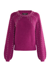 B-WARE FAINA DAMEN STRICKPULLOVER Gr. XL/XXL FARBE FUCHSIA