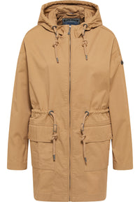 B-WARE DreiMaster Vintage Damen Parka aus Baumwolle Gr. L Farbe Dunkelsand
