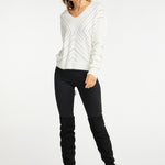 B-WARE FAINA DAMEN PULLOVER Gr. L/XL Farbe Wollweiss