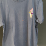 B-WARE MYMO DAMEN T-SHIRT GR.L FARBE MARINE