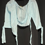 B-WARE MYMO DAMEN BLUSE Gr.S Farbe Hellblau