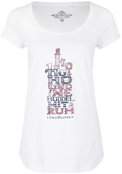 B-WARE DREIMASTER DAMEN T-SHIRT Gr. M Farbe Wollweiss