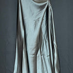 B-WARE DreiMaster Klassik Damen A-Linienrock Gr. XS Farbe Grau Oliv