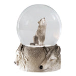 Glitzerkugel / Water Globe 9cm / Löwe/Panda/Flamino/Wolf/Eisbär