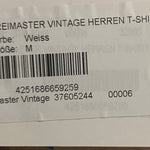 B-WARE DREIMASTER VINTAGE HERREN T-SHIRT Gr.M Farbe Weiss