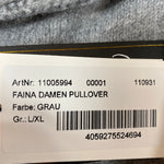 B-WARE FAINA DAMEN PULLOVER Gr. L/XL Farbe Grau