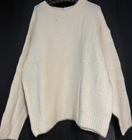 B-WARE MYMO DAMEN PULLOVER Gr.M/L Farbe Wollweiss