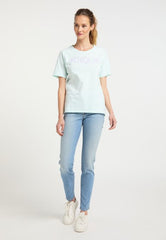 B-WARE PETROL INDUSTRIES DAMEN T-SHIRT Gr.L FARBE SOOTHING SEA