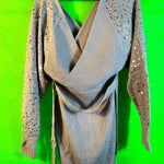 B-WARE FAINA DAMEN STRICKKLEID Gr. M/L Farbe Dunkeltaupe