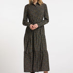 B-WARE DREIMASTER VINTAGE DAMEN KLEID GR.XL FARBE ROT ROT OLIVGRÜN MEHRFARBIG