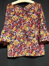 B-WARE usha Damen Bluse Gr.L Farbe Schwarz MEHRFARBIG