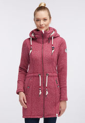 B-WARE SCHMUDDELWEDDA Mantel mit Teddyfutter GR.S FARBE BEERE MELANGE