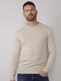 B-WARE PETROL INDUSTRIES HERREN PULLOVER Gr.S FARBE ANTIQUE WHITE MELEE