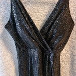 B-WARE FAINA DAMEN KLEID Gr.L Farbe Schwarz / Paillettenkeid