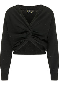 B-WARE FAINA DAMEN STRICKPULLOVER Gr. M/L Farbe Schwarz