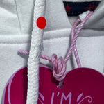 B-WARE MYMO DAMEN KAPUZENPULLOVER GR.XS FARBE WEISS