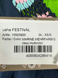 B-WARE USHA FESTIVAL DAMEN TOP Gr. XS/S Farbe Marine Mehrfarbig