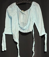 B-WARE MYMO DAMEN BLUSE Gr.S Farbe Hellblau