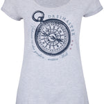 B-WARE DREIMASTER DAMEN T-SHIRT Gr.M FARBE GRAU MELANGE