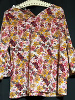 B-WARE usha Damen Bluse Gr. M Farbe WOLLWEISS MEHRFARBIG
