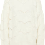 B-WARE IZIA DAMEN STRICKPULLOVER GR.M/L FARBE WOLLWEISS