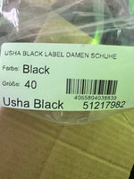 B-WARE USHA BLACK LABEL DAMEN SCHUHE Gr. 40 Farbe Black