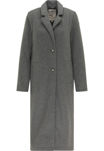 B-WARE DREIMASTER VINTAGE DAMEN MANTEL Gr.S Farbe Grau Melange