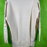 B-WARE FAINA DAMEN STRICKPULLOVER Gr. M/L Farbe Wollweiss Silber