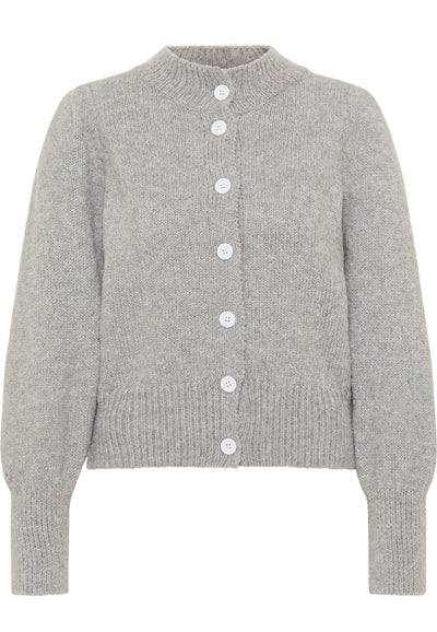 B-WARE MYMO DAMEN STRICKJACKE Gr. M/L Farbe Grau Melange