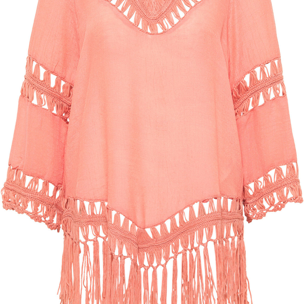 B-WARE USHA FESTIVAL DAMEN TOP Gr. XS/S Farbe Koralle