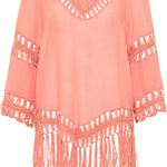 B-WARE USHA FESTIVAL DAMEN TOP Gr. XS/S Farbe Koralle