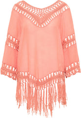 B-WARE USHA FESTIVAL DAMEN TOP Gr. XS/S Farbe Koralle