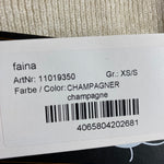 B-WARE FAINA DAMEN STRICKJACKE GR. XS/S FARBE CHAMPAGNER