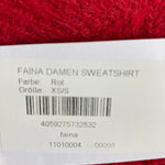 B-WARE FAINA DAMEN SWEATSHIRT Gr.XS/S FARBE ROT
