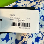 B-WARE FAINA DAMEN KLEID Gr. S Farbe Blau Weiss